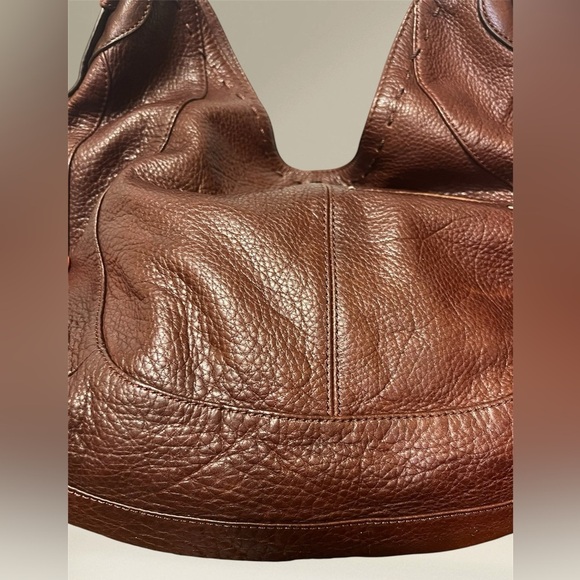 "Authentic B MAKOWSKY VACHETTA LISBON TAN HOBO/SHOULDER BAG STYLE #BM6210- - Picture 8 of 17